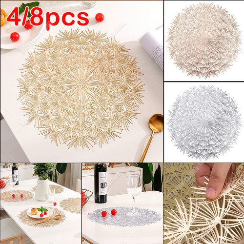 4/8 x tapis de rangement lavables pour salle à manger mariage chargeur anniversaire cuisine table place tapis - Photo 1/28