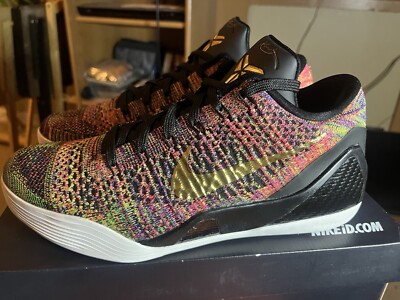 DS Sz 9.5 Nike kobe 9 elite low Multi ID IX Flyknit Masterpiece All Star Galaxy