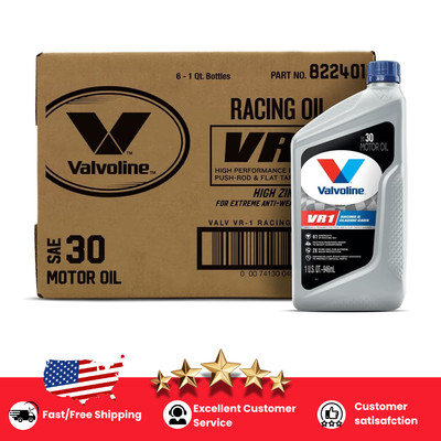 Valvoline VR1 Racing SAE 30 Motor Oil Case of 6
