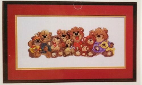 Teddy Bears of Duckport Counted Cross Stitch Pattern Janlynn 12.75 x 4.5 inch 