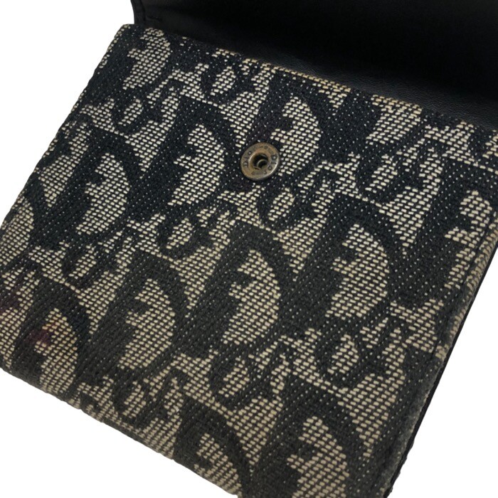 Christian Dior Trotter saddle Tri-fold wallet canvas Women | eBay