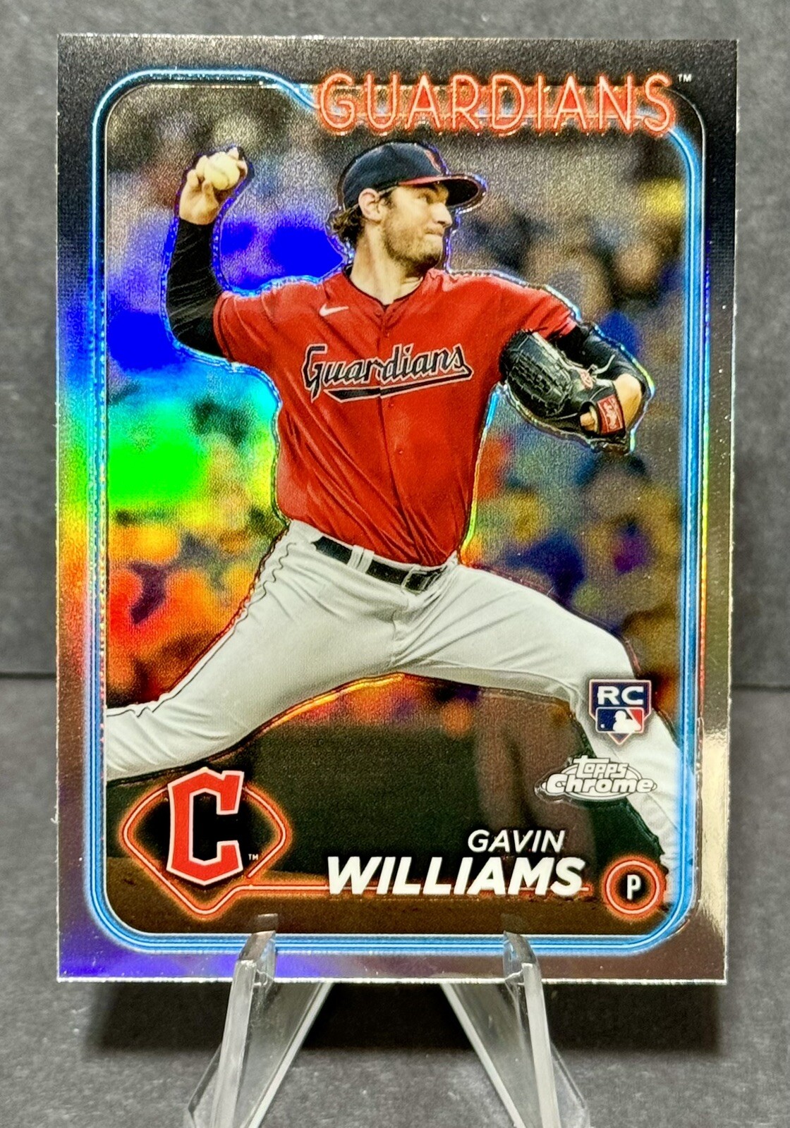2024 Topps Chrome Gavin Williams Rookie Refractor #15 Cleveland Guardians