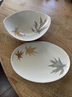 Iroquois Informal Harvest Time Serving Platter & Vegetable Bowl Ben Seibel MCM