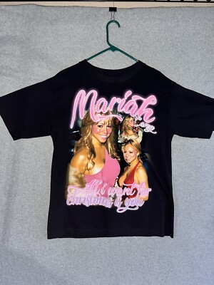 MARIAH CAREY /Tシャツ　Lサイズ Marino Morwood Mariah Carey T Shirt Size L Black Designer Rap T | eBay