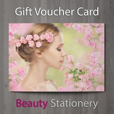 Gift Voucher Beauty Salon Blank Card Manicure Spa Wellness Facial A7 + Env.