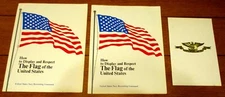 Flags of America Booklet & How to Display & Respect The Flag of the U.S.   Navy