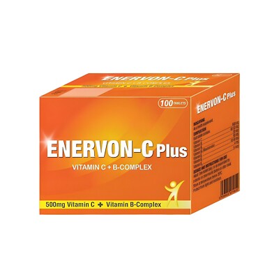 ENERVON-C Vit C 500mg + Vit B-Complex (100's) Increase Energy Immunity