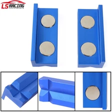 1 Pair Aluminum Vise Jaws fits For Holding AN Fitting Adapter Length 101mm 4"