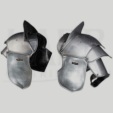 Medieval Shoulder Armor Pair of Pauldrons Larp Sca Knight Steel Armour