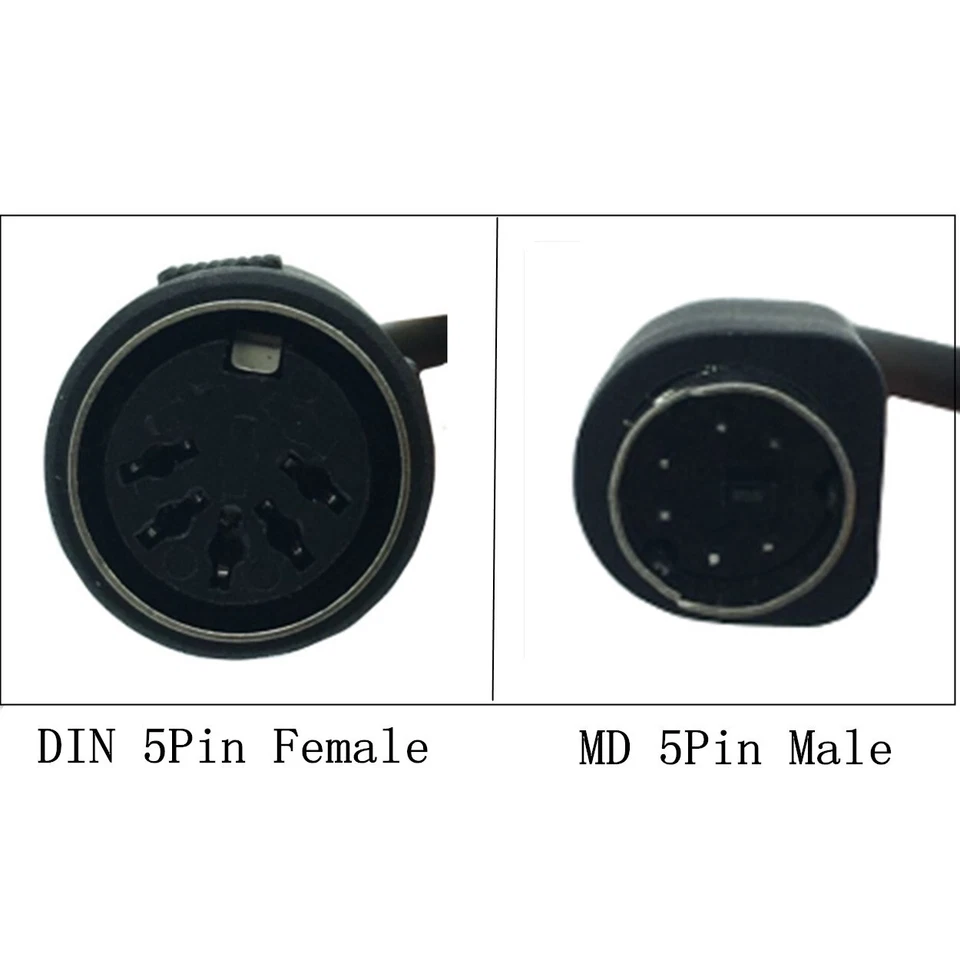 Keyboard Mouse Adapter Cable 5 Pin DIN Female to Mini Din 6 Pin PS/2 PS2 Male - Image 3 of 4