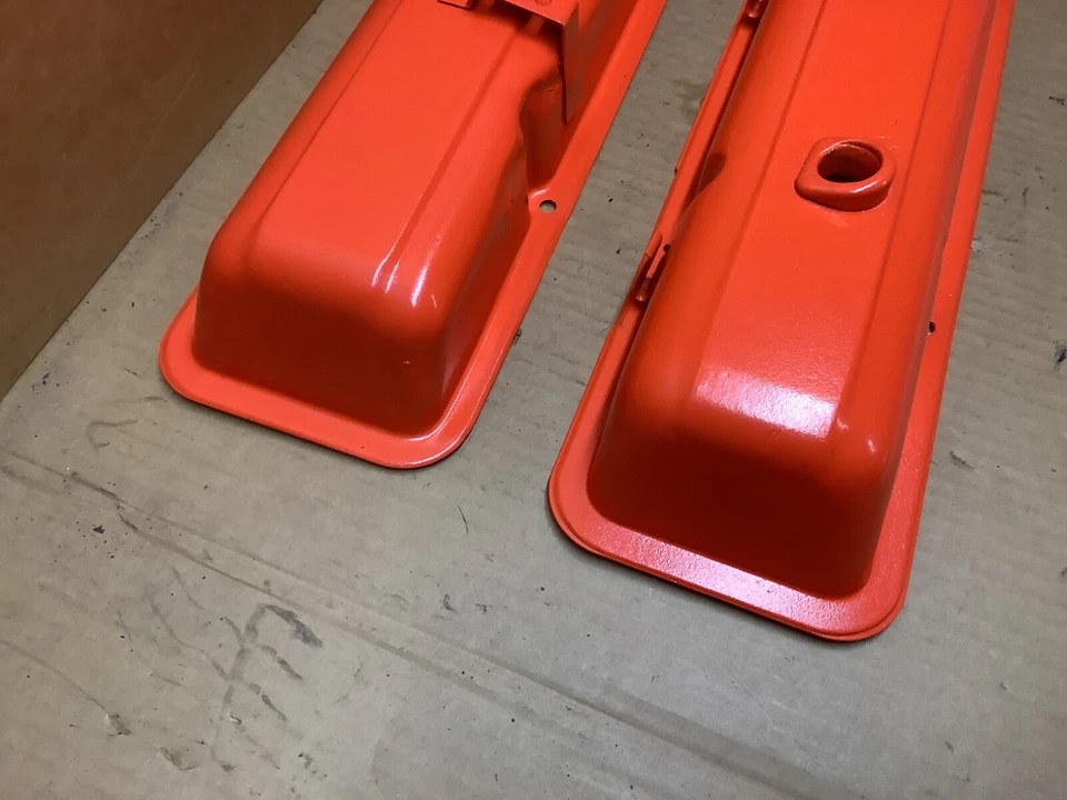 Cubiertas de válvula de bloque pequeño Chevy 327 350 283 Corvette Camaro CHEVELLE con goteros Foto 4 de 4