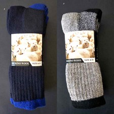 3 Pairs Mens' Thick Winter Warm Woollen Sock Work Socks 90 Wool Size 6-11