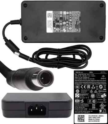 240W Original Charger For Dell Alienware M15 R4 15 R3 Precision 7710 M6800 M6500
