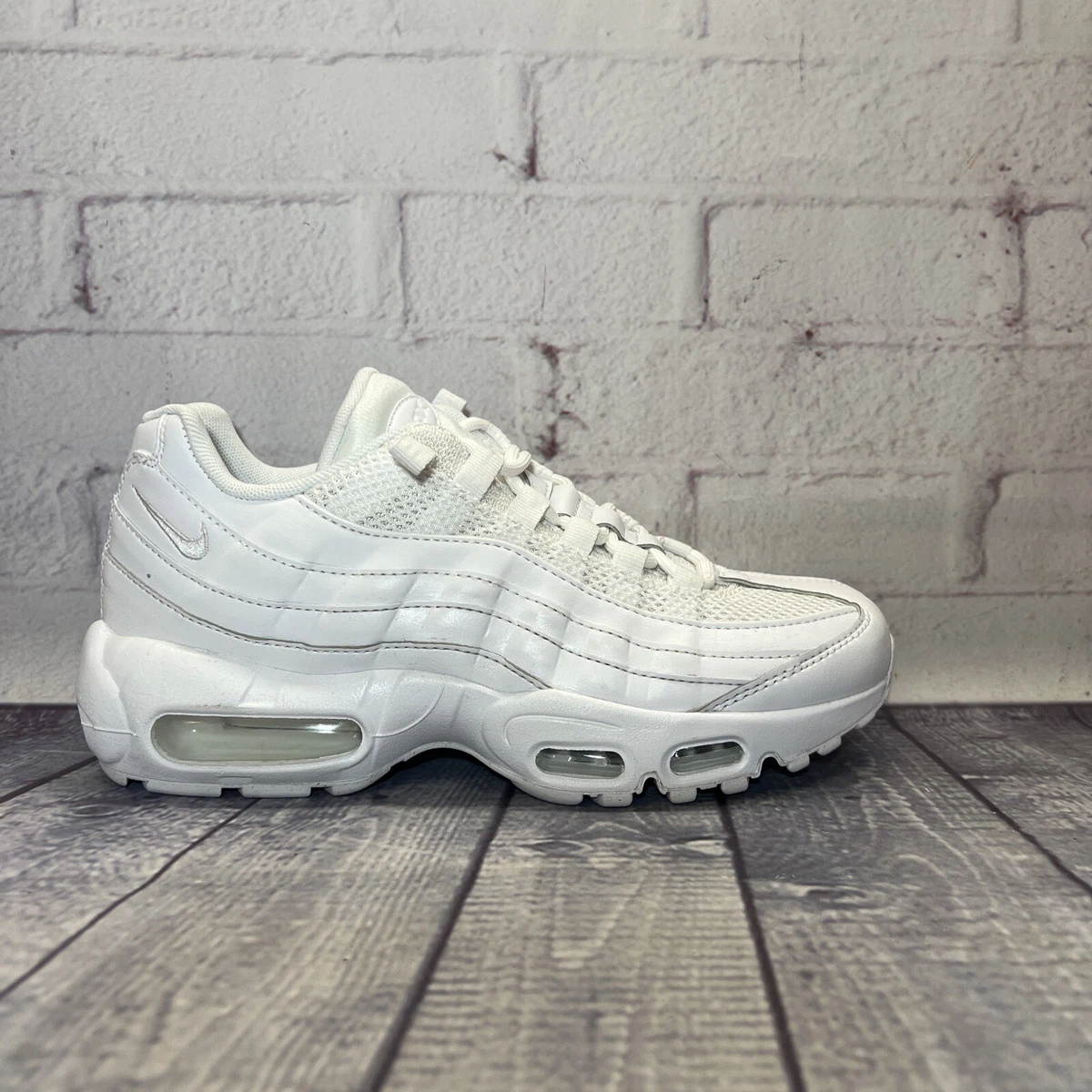 White and silver air max 95 sale