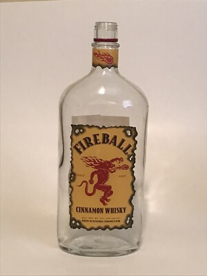 Fireball Whiskey Liquor Bottle 750ml Bong Waterpipe Bubbler Free Shipping