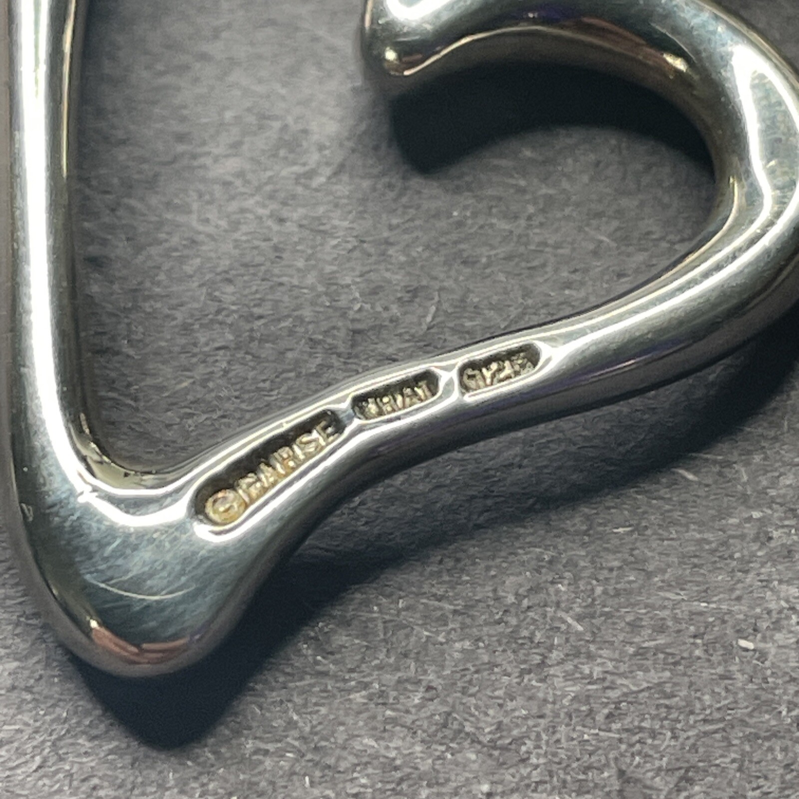 Barse Solid Sterling Freeform Heart Enhancer Pend… - image 3