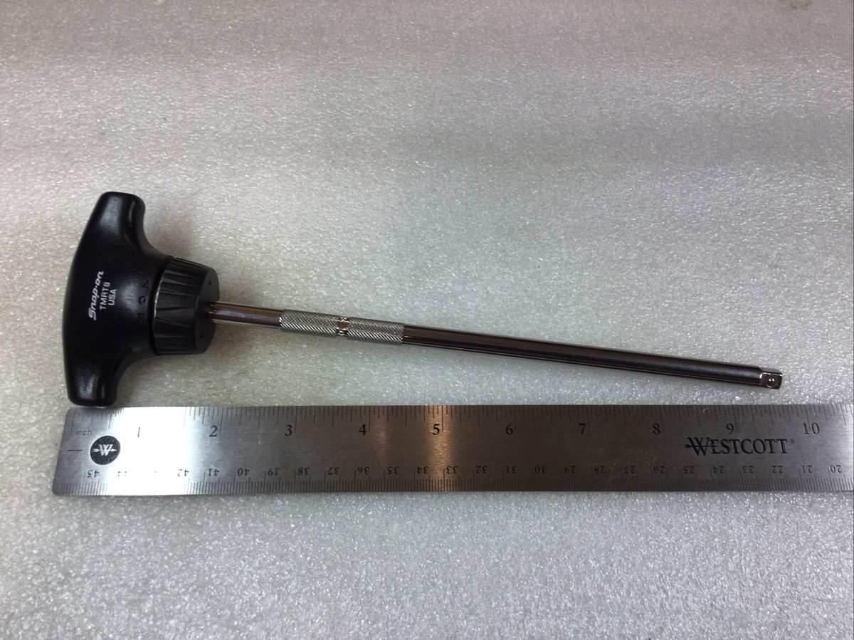 Snap On#TMRT8 - 9.75 Long, 1/4” Drive, Black “T”Handled Ratcheting