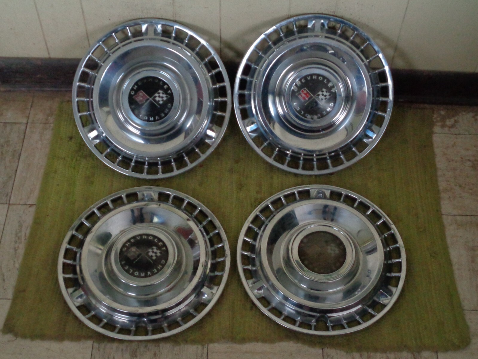 1961 Chevrolet Hub Caps 14" Set of 4 Chevy Wheel Covers 61 Hubcaps eBay
