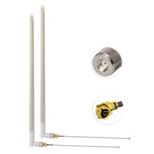 2-Pack 2.4GHz White RP-SMA WiFi Antenna  U.FL for WiFi Router Extender