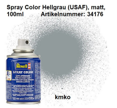 Revell Spray Color 34176, Hellgrau USAF matt 100ml