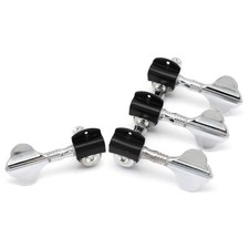 3R1L High Quality Metal 4 Strings Bass Tuning Pegs Machine Heads Tuners Chrome