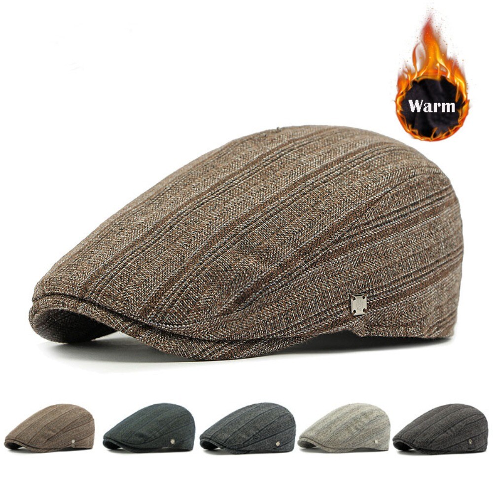 APL Cappello piatto casual da giornale versatile berretto da panettiere autunno inverno