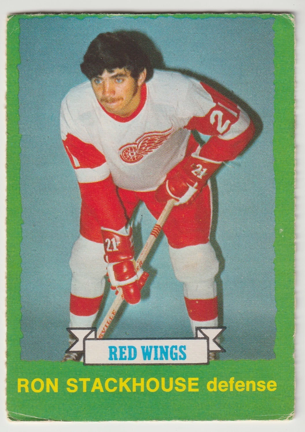 1973-74 OPC Ron Stackhouse Card #236 Detroit Red Wings Light Back