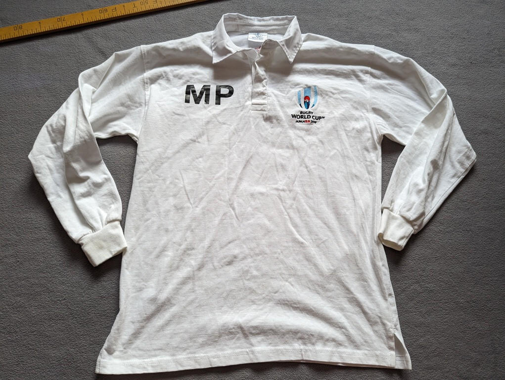 FILA Maglia MP Front Row Rugby World Cup 2019 Giappone manica lunga bianca uomo taglia XL