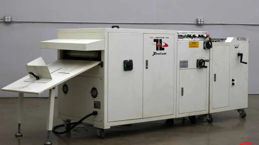 TEC LIGHTING 18″ XTRACOAT AUTO FEED UV COATER Model XCF18-1-3D