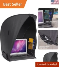 Laptop Sun Shade | Portable Compact Anti-Glare Screen Hood, Tent & Carry Case...