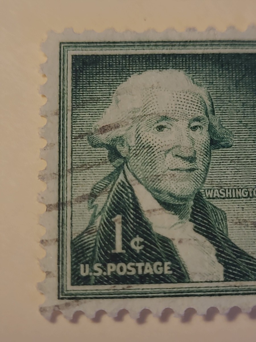 アメリカ切手　ジョージ・ワシントン1セント RAREVintage George Washington One 1 Cent Stamp US Postage