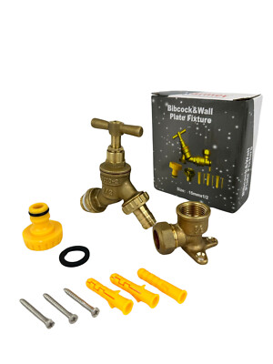 Gartenschlauch Union Lätzchen Wasserhahn 1/2'''' Wandplatte Ellenbogenbefestigung 15x1/2'''' Optionen