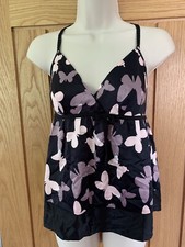 Next Signature Black Camisole top with adjustable straps - New with tags Size 12