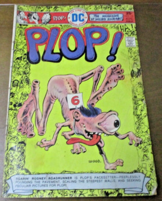 Vintage! PLOP! Comic Book! DC Comics! Aug. 1975 #15~Bazil Wolverton ~Weird Humor