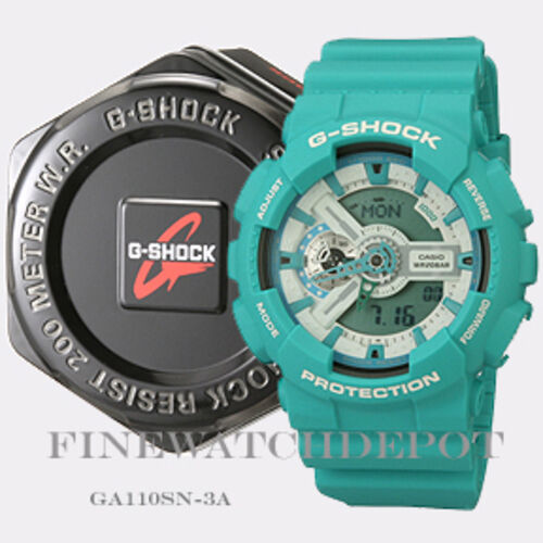 Authentic Casio G-Shock Men's X Large Teal Digital Watch GA110SN-3A - 第 1/1 張圖片