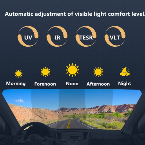 Photochromic Window Tint 20-75%VLT Coloe Self-adjust Film Car Home Heat Control - 第 11/12 張圖片
