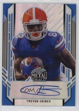 2021 Leaf Metal Draft Portrait Blue Rainbow 21/35 Trevon Grimes #PA-TG1 Auto 4f5