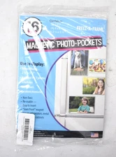 Freez A Frame Clear Magnetic Multi-Use Picture Frame Refrigerator Pockets 16PK