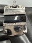 VTG CHINA 925 STERLING SILVER AGATE & CZ PENDANT. 13.6 GRAMS. HALLMARK — photo 2