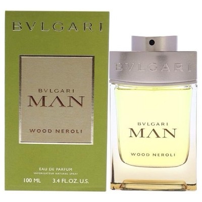 BVLGARI  MAN  WOOD NEROLI EDP  3.4oz (100 Ml) For Man