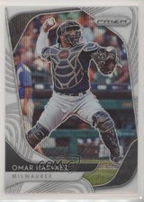 2020 Panini Prizm Tier II White Wave Prizm Omar Narvaez #118 v6p