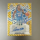 Panini Mosaic Cason Wallace Rookie Auto Scripts Gold Mosaic #AM-WAL