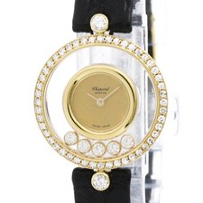 CHOPARD Happy Diamond 18K Gold Quartz Ladies Watch 20/3926 Polished BF584186