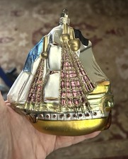 Kurt Adler Polonaise  Jolly Roger Hand-Blown Glass Captain Hook Peter Pan