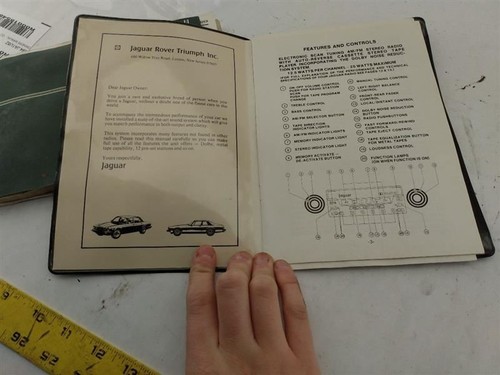 1982 Jaguar XJS Owner's Manual W/Service Record **AS IS** - Bild 9 von 10