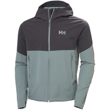 Helly Hansen Men's Blaze Softshell Hooded Jacket - Black/Cactus M L - RRP &pound;130