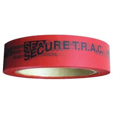 Novavision Pst1r-46A-180 Tamper Evident Tape, Red, 1 In X 180 Ft