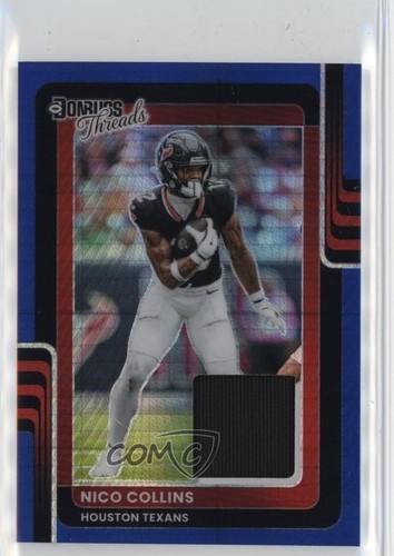 2025 Donruss Optic Nico Collins Blue Hyper (RAW)