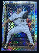 Logan Henderson RC 2025 Topps Chrome Update Xfractor #USC65 Milwaukee Brewers