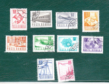 Romania 1967-1969 set of 10 stamp used - Postal and Transport